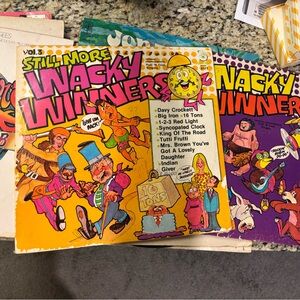 2 Vintage Wacky Winners Vinyl Songs